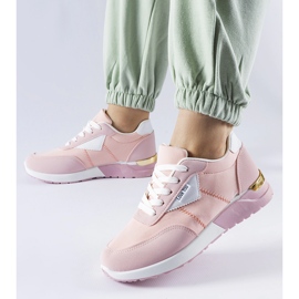 Zapatillas de tela rosas de Geraldino rosado 2