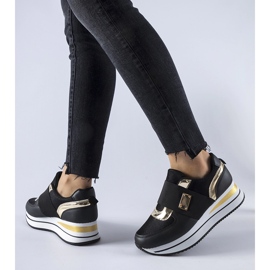 Zapatillas slip-on negras con plataforma Sages negro 2