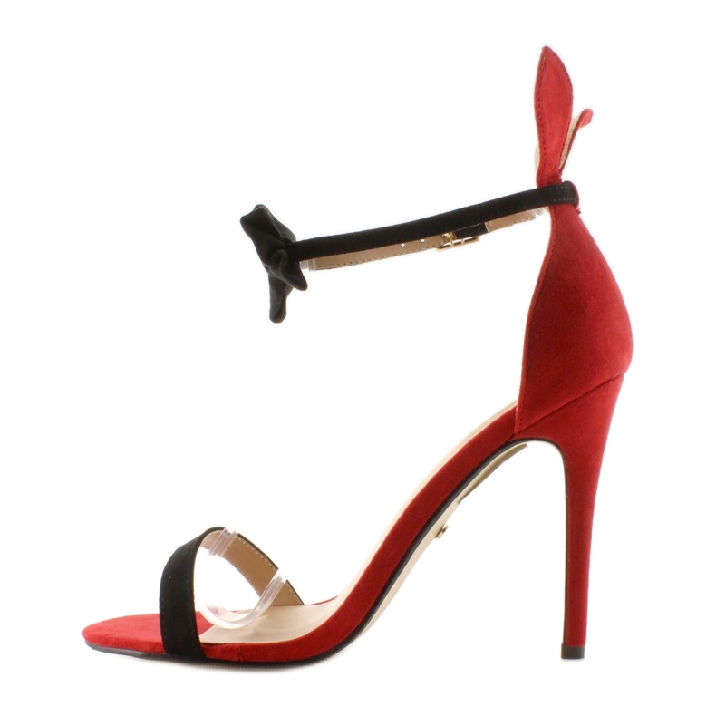 Sandalias en un pasador con orejas ZJ-15P Rojo 1 Sandalias en un pasador con orejas ZJ-15P Rojo 1