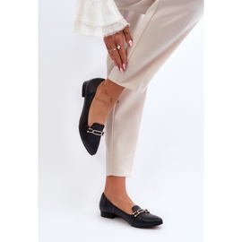 Zazoo 2885 Bailarinas De Piel Con Adorno, Negro 5