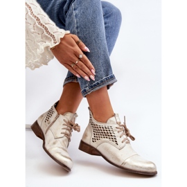 Zazoo 2878 Botines Bajos Mujer Piel Calado, Plata 1 Zazoo 2878 Botines Bajos Mujer Piel Calado, Plata 1