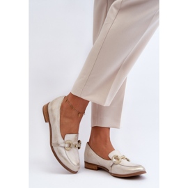 Zazoo 2880 Mocasines Mujer De Piel Con Adorno Dorado 5