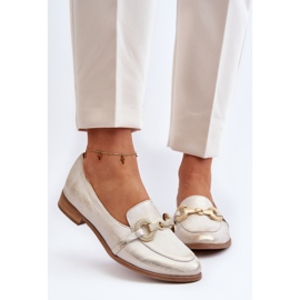 Zazoo 2880 Mocasines Mujer De Piel Con Adorno Dorado 6