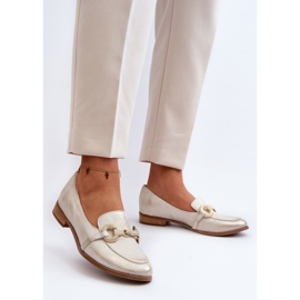 Zazoo 2880 Mocasines Mujer De Piel Con Adorno Dorado 7