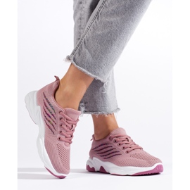 TRENDI Calzado deportivo Zapatillas púrpura rosa 1