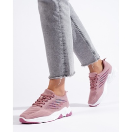 TRENDI Calzado deportivo Zapatillas púrpura rosa 2