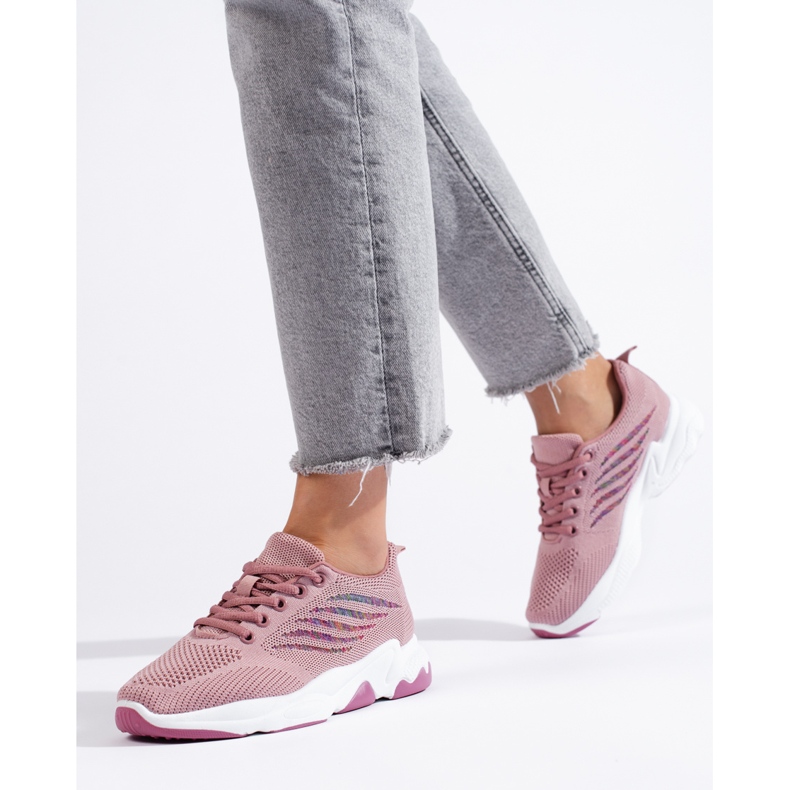 TRENDI Calzado deportivo Zapatillas violeta rosado 2