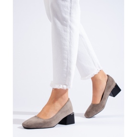 Bombas con estilo tacones altos La.Fi gris 1