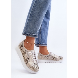 Zazoo 2821 Zapatos Mujer Piel, Calados Dorado 11
