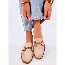 Mocasines mujer Linda Beige 1