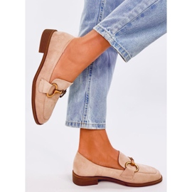 Mocasines mujer Linda Beige 3