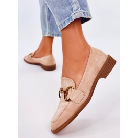 Mocasines mujer Linda Beige 2