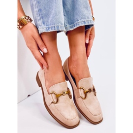 Mocasines mujer Linda Beige 4