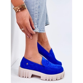 Mocasín plataforma Chandra Azul 2
