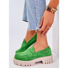 Mocasines con plataforma de Chandra Green verde 2