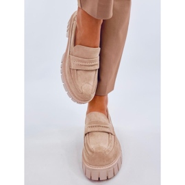 Mocasines con plataforma de Chandra Beige 2