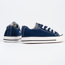 Deportivas infantiles Vico azul marino con elásticos 3