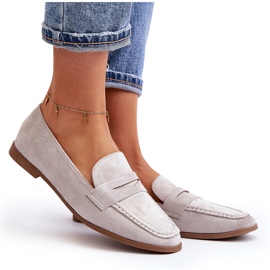 Mocasines Clásicos Mujer Gris Olevin 9