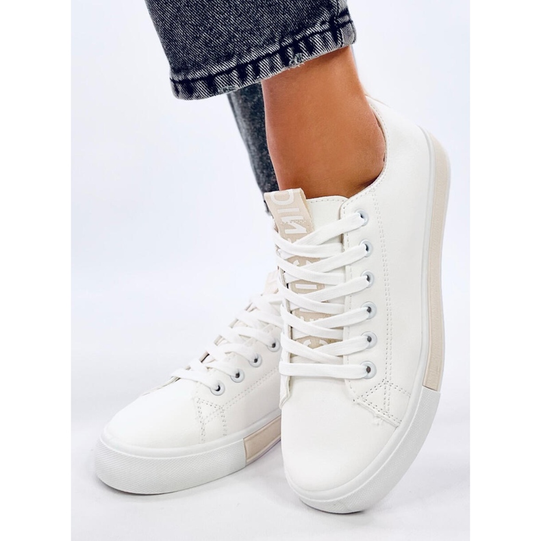 Deportivas mujer Monae Beige blanco 1