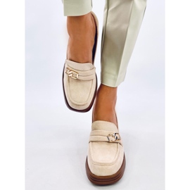 Mocasín tacón Corinai Beige 1