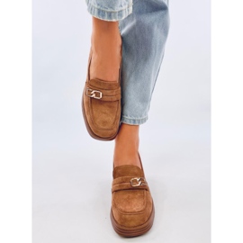 Mocasines tacón Corinai Marrón beige 4