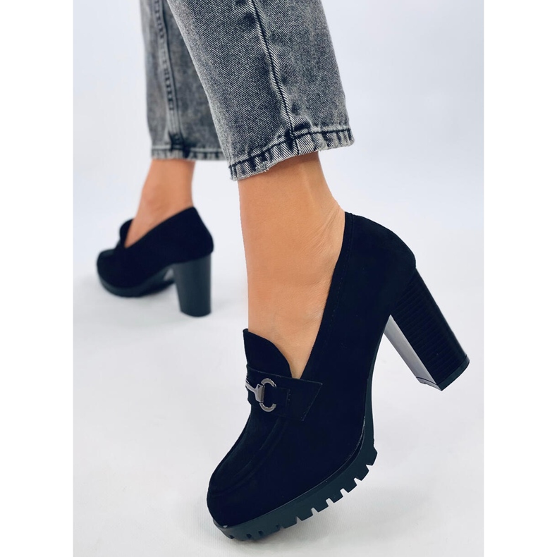 Mocasines tacón Desira Negro 2 Mocasines tacón Desira Negro 2