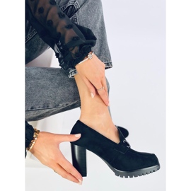 Mocasines tacón Desira Negro 4