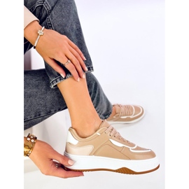 Zapatillas de mujer Moriau Camel beige 4