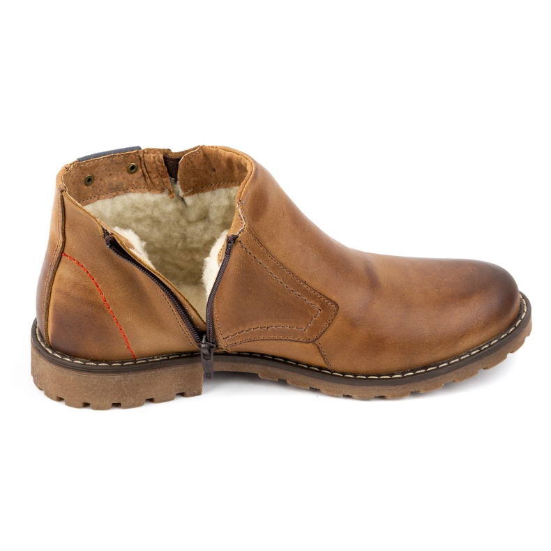 Olivier Botas aislantes para hombre 815 rojo marrón 8