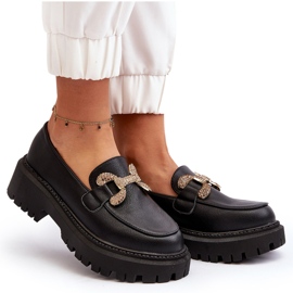 Mocasines De Mujer Con Decoración Gargi Negra negro 10