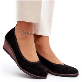 Vinceza Zapatos brogues con cuñas para mujer Black Belli negro 9
