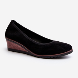 Vinceza Zapatos brogues con cuñas para mujer Black Belli negro 1