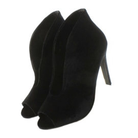 Bota salón terciopelo 8751 Negro 5