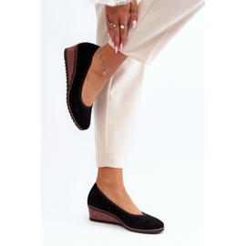 Vinceza Zapatos brogues con cuñas para mujer Black Belli negro 4