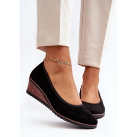 Vinceza Zapatos brogues con cuñas para mujer Black Belli negro 7
