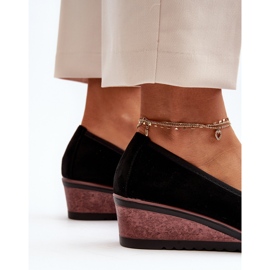 Vinceza Zapatos brogues con cuñas para mujer Black Belli negro 8