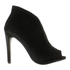 Bota salón terciopelo 8751 Negro 2