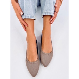 Bailarinas caladas Kreiss Khaki marrón 3