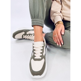 Clervie Zapatillas cuña verdes 3