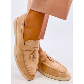 Mocasines Robins ante suave beige 2