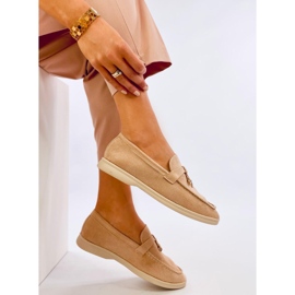Mocasines Robins ante suave beige 4