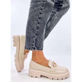 Mocasín hebilla Zandra beige 4