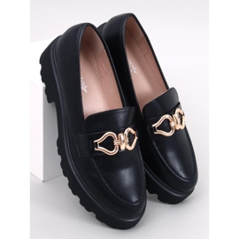 Mocasines con hebilla de Zandra Black negro 1