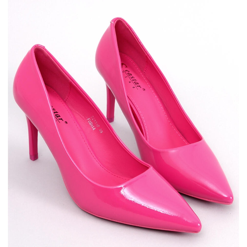 Salón stiletto lacado fucsia Charlotte rosa 1