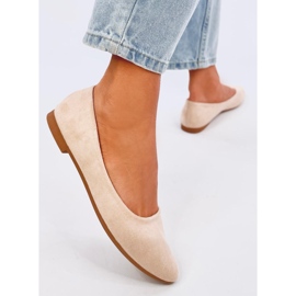 Bailarinas plantilla piel Keys Beige 3