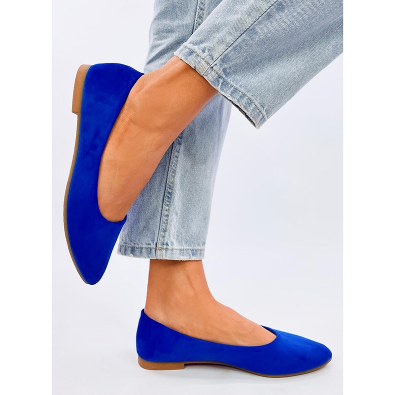 Bailarinas Keys Sky Blue plantilla piel azul 1