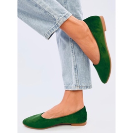 Bailarinas Keys plantilla piel verde 1