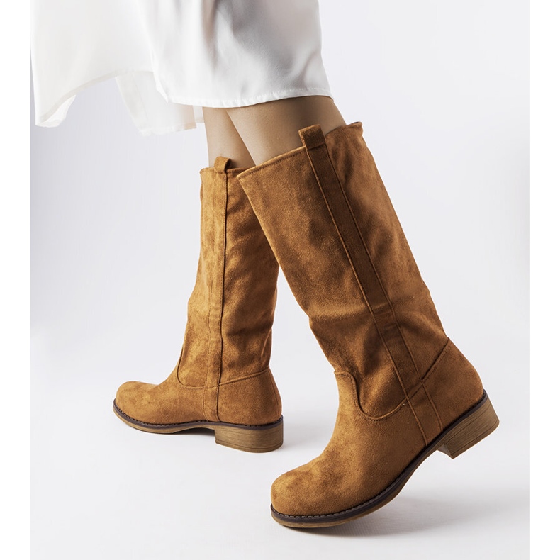 Botas planas Aosta marrón 1