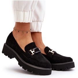 Mocasines De Mujer Con Adorno Negro Omavia 10