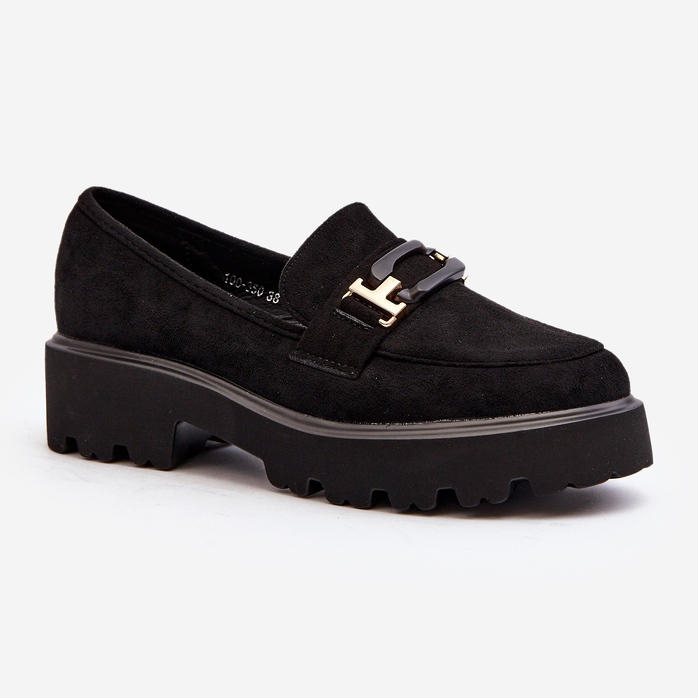 Mocasines De Mujer Con Adorno Negro Omavia 2